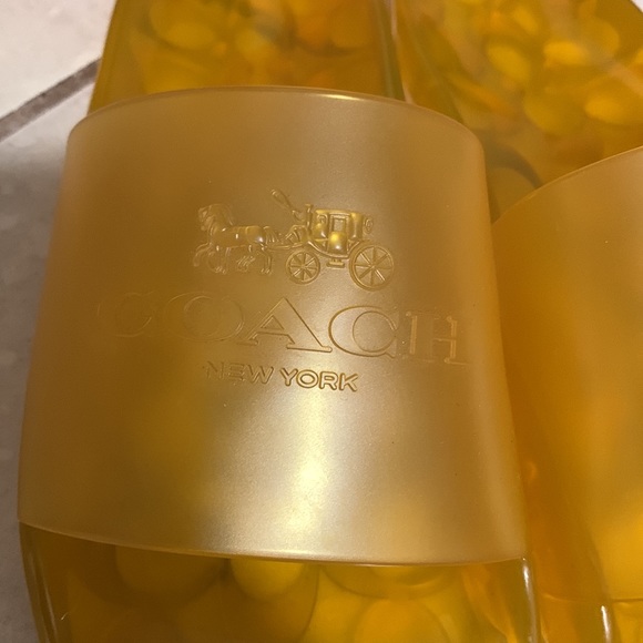 Coach Yellow jelly slides - Picture 2 of 4